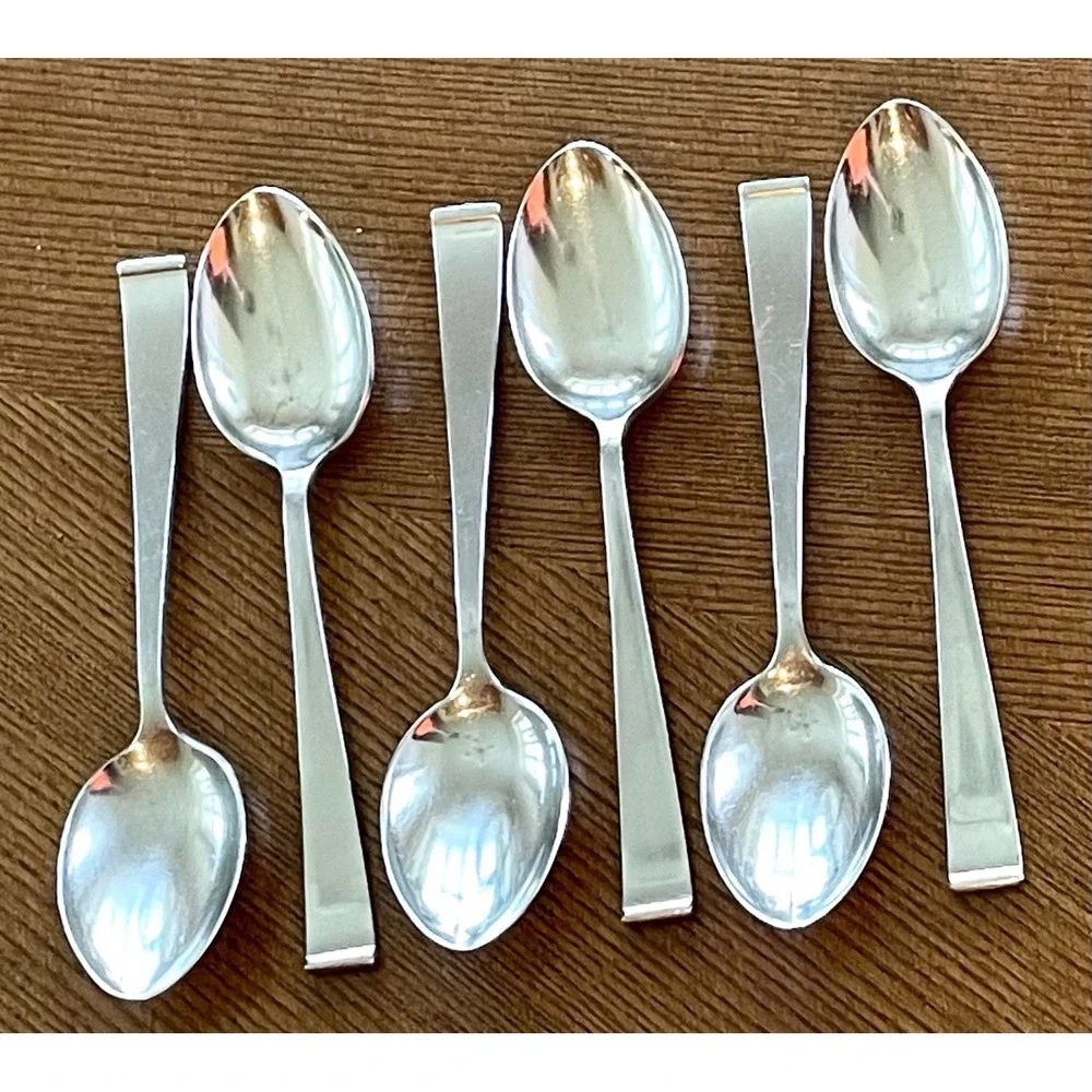 Lyon New Charm‎ Stainless Flatware Set 58 Pc Mid Century Atomic Serving Lot